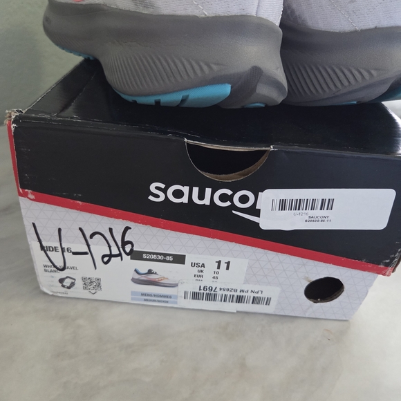 Saucony Men's Athletic Shoes - Gray and Teal - Picture 2 of 10